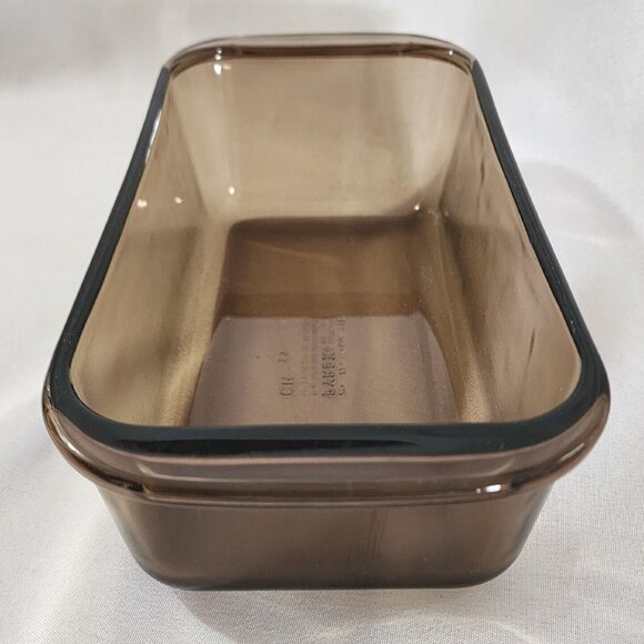 Pyrex Amber Brown Loaf Pan Baking Dish #213 glass Corning Vision 1.5qt - Picture 2 of 8